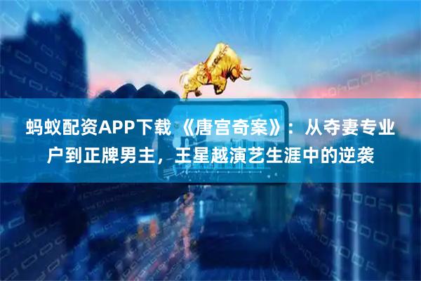 蚂蚁配资APP下载 《唐宫奇案》：从夺妻专业户到正牌男主，王星越演艺生涯中的逆袭