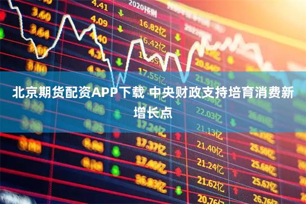 北京期货配资APP下载 中央财政支持培育消费新增长点